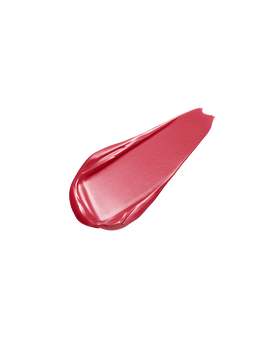 Photo of CREAM ROUGE SHINE, with a blue-black cap engraved with the brand logo and a clear body. The cap comes with a stick with a tip attached. SHADE: 203.