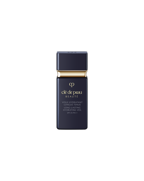 Photo of  LONG-LASTING HYDRATING VEILl. Luxury dark blue packaging.
