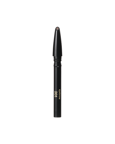Photo of "EYEBROW PENCIL (CARTRIDGE)". in a slim black cartridge. Shade: 201-Dark Brown.