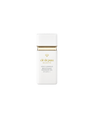 Photo of "BRIGHTENING ENHANCER VEIL" in a sleek, minimalist white bottle featuring a gold accent and brand logo at the center.