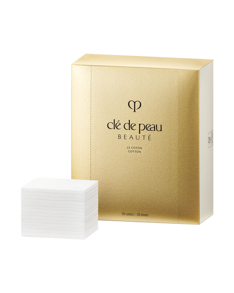 Photo of a gold package of COTTON with the brand logo printed on it.120 sheet