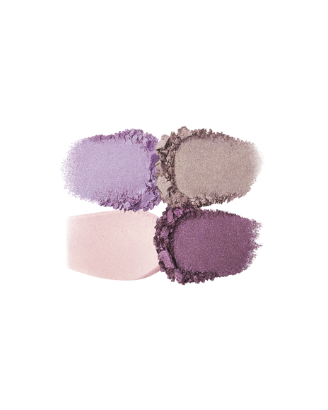 Photo of the texture of the four EYE COLOR QUAD colors, showing their color and powder quality. Shade: 13-Sunwarmed Stones.