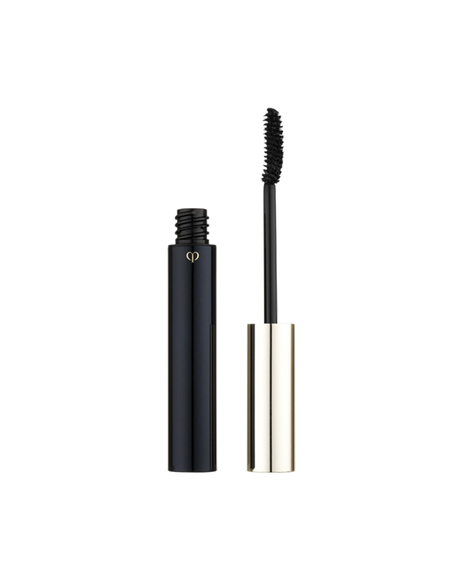 Photo of &rdquo;PERFECT LASH MASCARA&rdquo;. The gold cap has a curved brush, and the slim blue-black body is engraved with the gold brand logo. Shade: 1