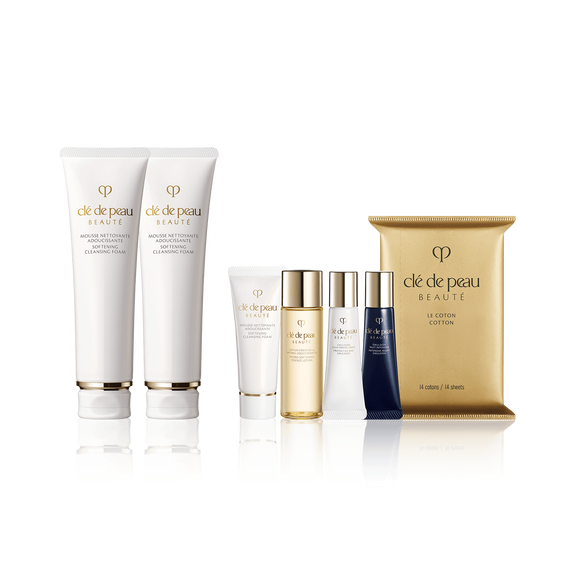 SOFTENING CLEANSING FOAM DELUXE SET｜鉑鑽柔膚潔面泡沫套裝