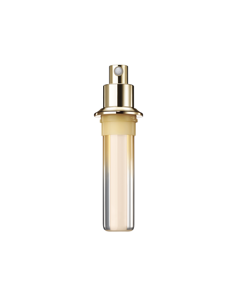Photo of "FIRMING SERUM SUPREME " in a refill container with a gold pump. SIZE : 40ml refill