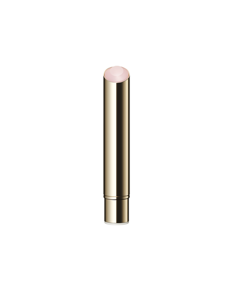 Photo of the "PROTECTIVE LIP TREATMENT" refill&mdash; a standalone gold cartridge without a cap, designed to be inserted into the main case. Contains a soft pink balm stick. SIZE: 4g REFILL