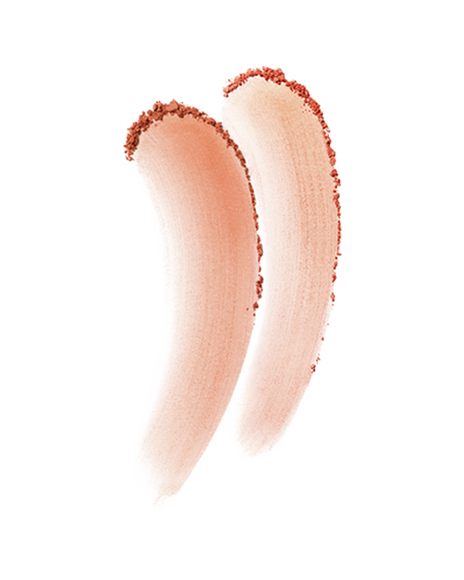 Photo of a soft color payoff with fine powder particles spreading, creating a gentle texture.  Shade: 103.