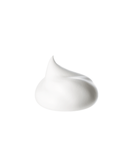 Photo of a fine, creamy, white foamy texture.