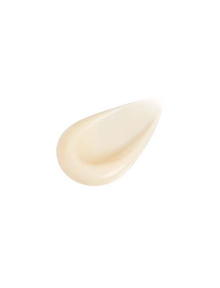 A photo of a jar of RESTORATIVE CREAM SUPREME featuring a metallic gold-to-silver gradient, shown with the lid off and a swirl of cream visible. SIZE: 50mL