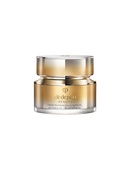 Photo of of a jar of  RESTORATIVE CREAM SUPREME featuring a metallic gold-to-silver gradient body and a multifaceted metallic gold cap. SIZE: 50mL
