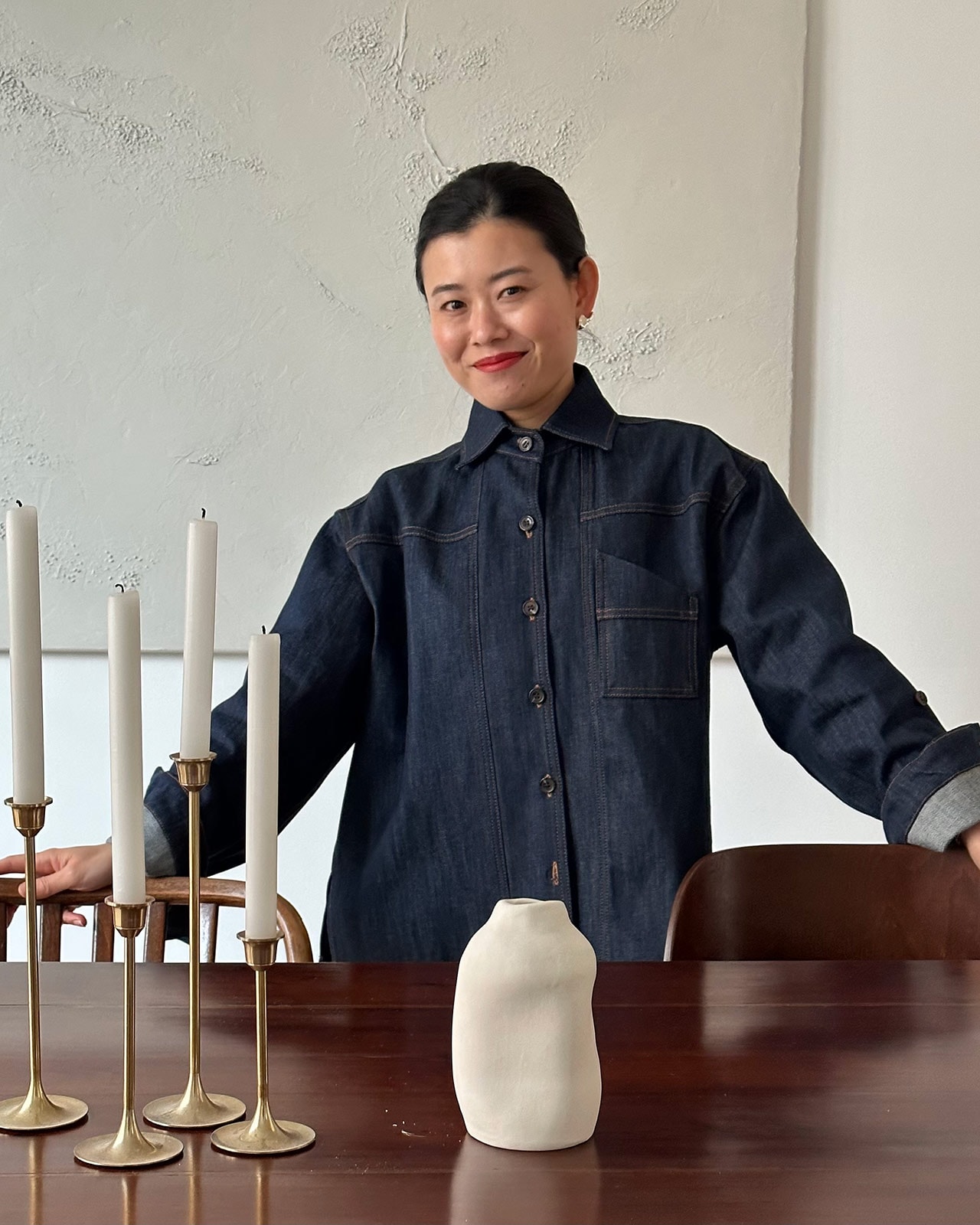 Photo of artist Yukiko Noritake, looking at the camera with a slight smile.    