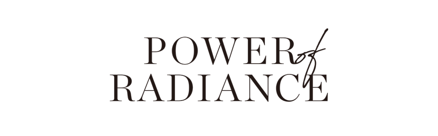 Text logo of &ldquo;POWER of RADIANCE&rdquo;.