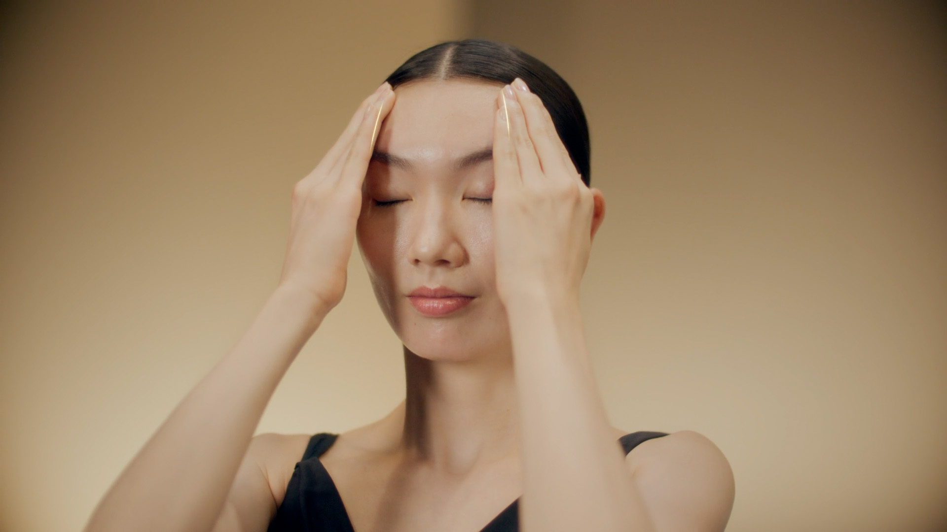 Photo of facial exercise, step 2-3